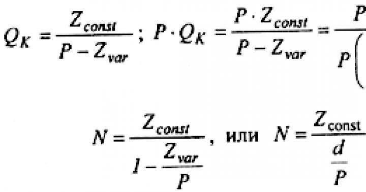 Критический объем производства формула. Критический объем формула. Определить критический объем реализации.
